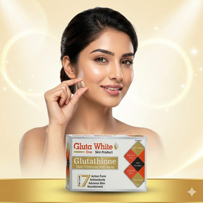 Gluta White Glutathione Skin Whitening Capsules – Clear, Bright & Spot-Free Skin