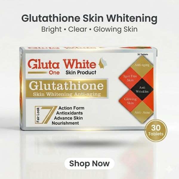 Gluta White Glutathione Skin Whitening Capsules – Clear, Bright & Spot-Free Skin
