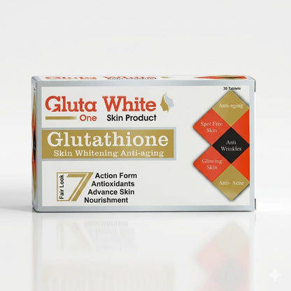 Gluta White Glutathione Skin Whitening Capsules – Clear, Bright & Spot-Free Skin