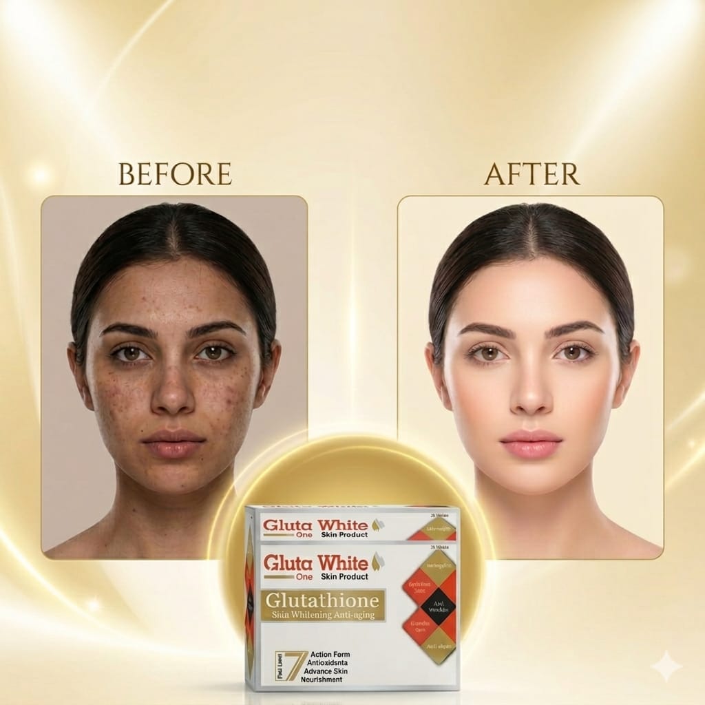 Gluta White Glutathione Skin Whitening Capsules – Clear, Bright & Spot-Free Skin